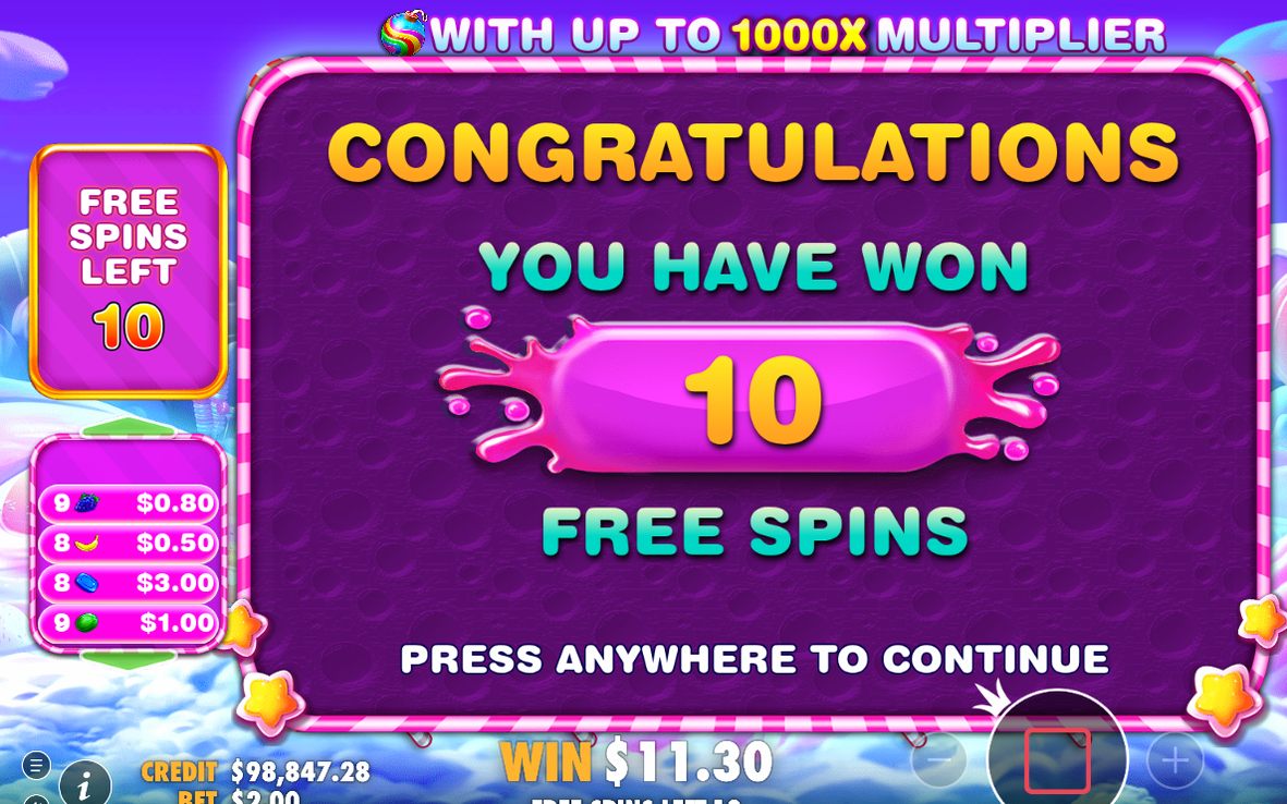 Free Spins under en pågående Tumble-kaskad
