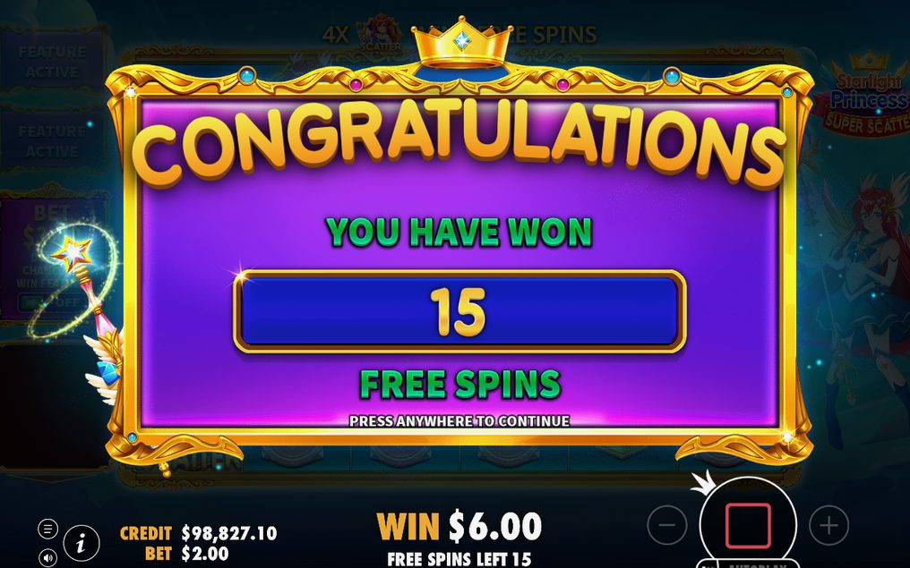 Free spins med ackumulerad TOTAL MULTIPLIER