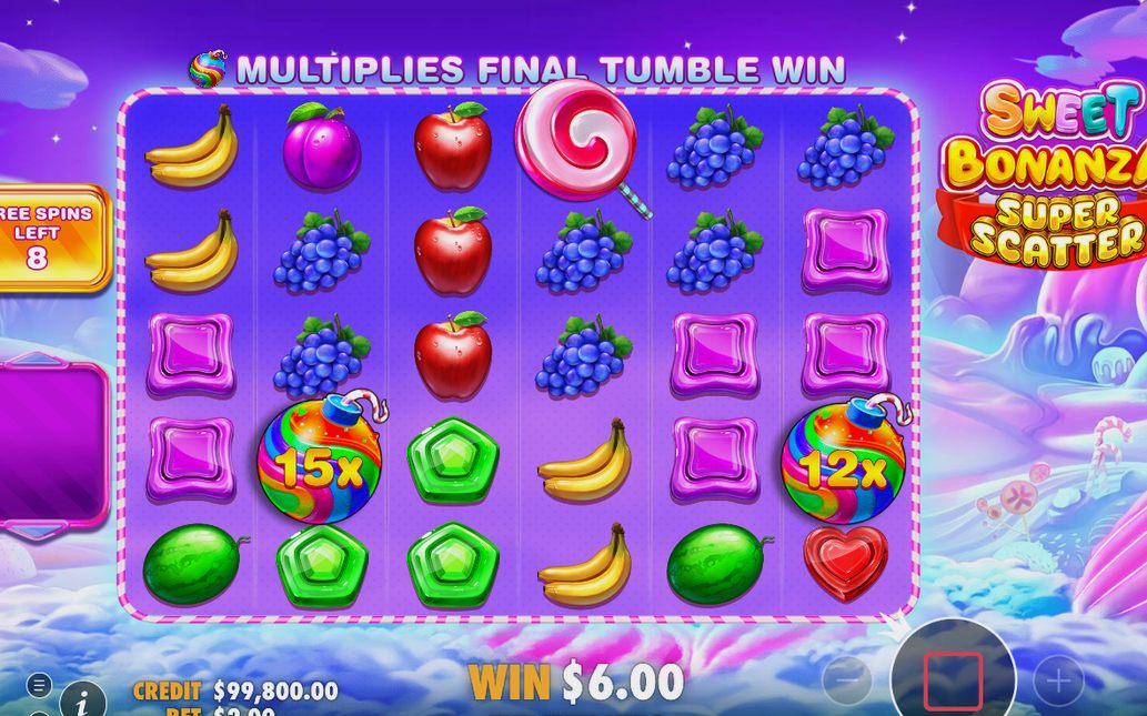Free Spins med MULTIPLIER BOMB på rullarna